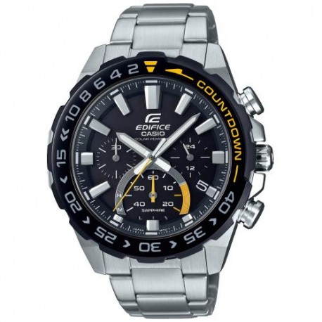 Casio Edifice crono acciaio inox orologio uomo  solare vetro zaffiro garanzia