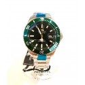 Orologio Pryngeps Uomo tipo submariner 42 mm corona vite data ghiera verde nera