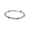 Bracciale Brosway da uomo in acciaio inox sfere lucide e inserti