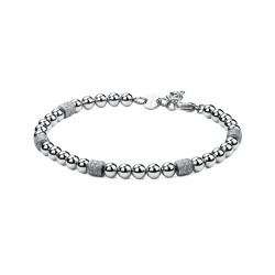 Bracciale Brosway da uomo in acciaio inox sfere lucide e inserti