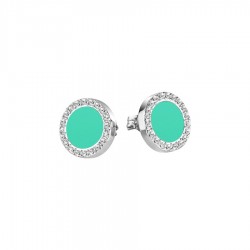 ORECCHINI GEMMA in ARGENTO 925%, CRISTALLO CAT EYE - SAKK07