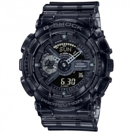 Casio g-shock ga 110 da uomo skeleton brunito crono timer auto led WR 20 bar