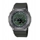 casio g-shock da uomo 2100 limited edition digitale acciaio verde crono resina
