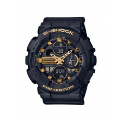 Casio g-shock unisex da donna nero opaco sfere oro wr 200 m timer alarm luce led