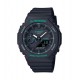 Casio g-shock ga 2100  da uomo nero dettagli verdi resina  limited edition crono