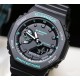 Casio g-shock ga 2100  da uomo nero dettagli verdi resina  limited edition crono