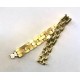 Bracciale donna Etrusca Gioielli maglia morbida panther placcato oro giallo 18 k