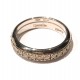 Anello donna oro bianco 18 kt. Infinity con brillanti girevoli Kt. 1.00