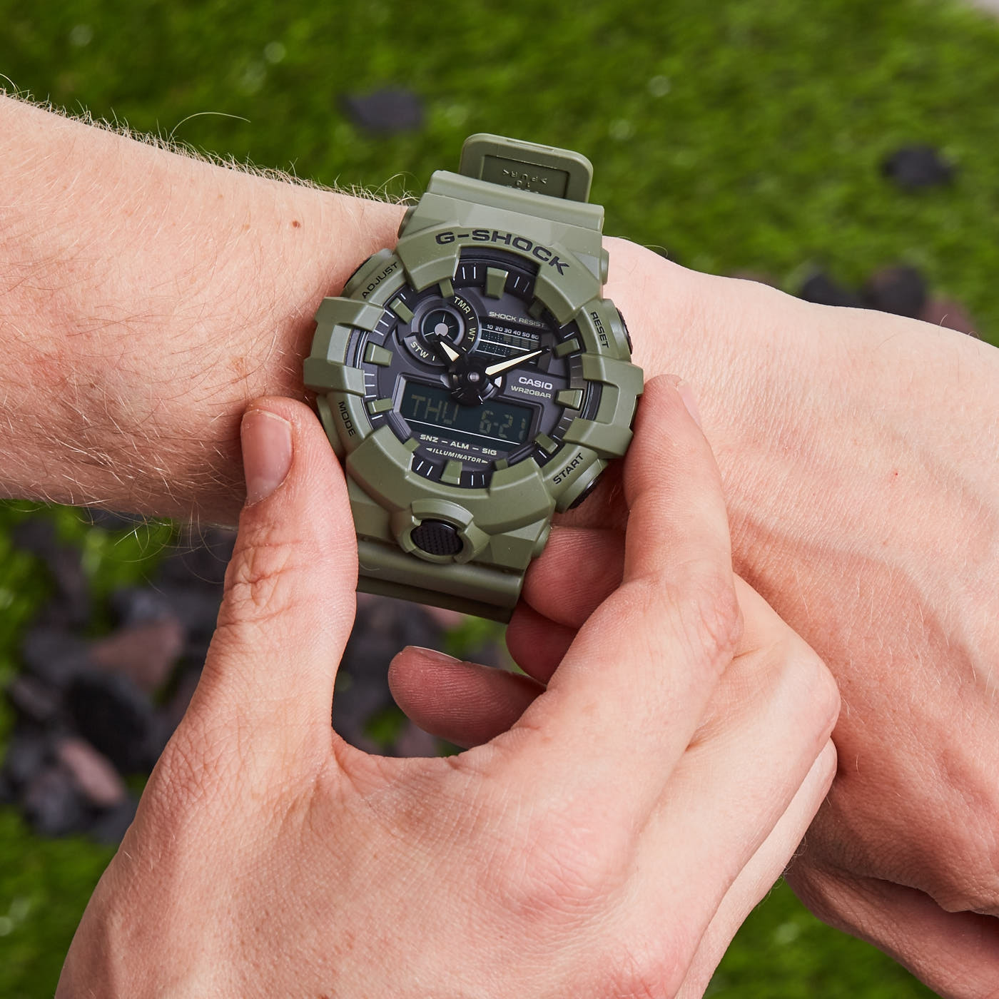 casio g shock verde