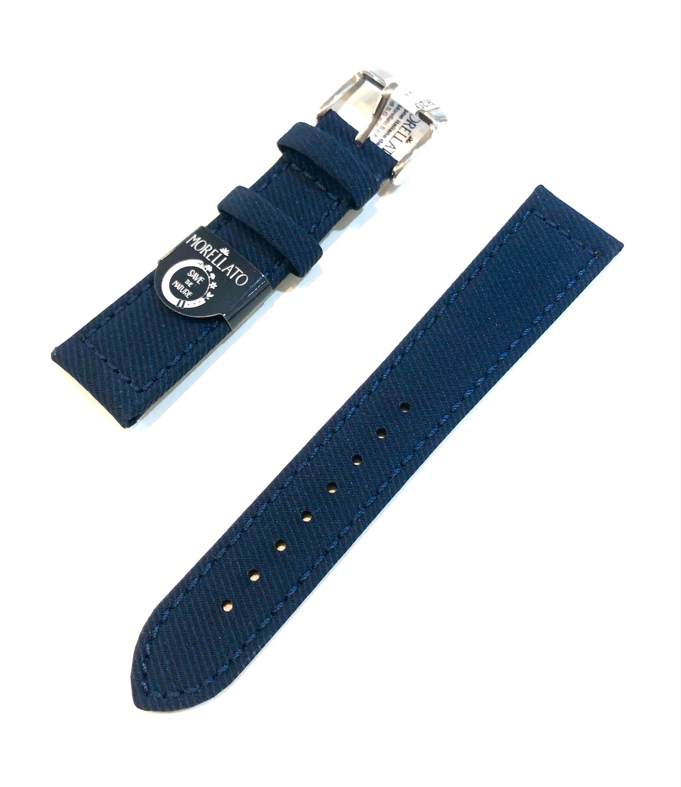 cinturino orologio Morellato Save the nature blu tessuto cordura